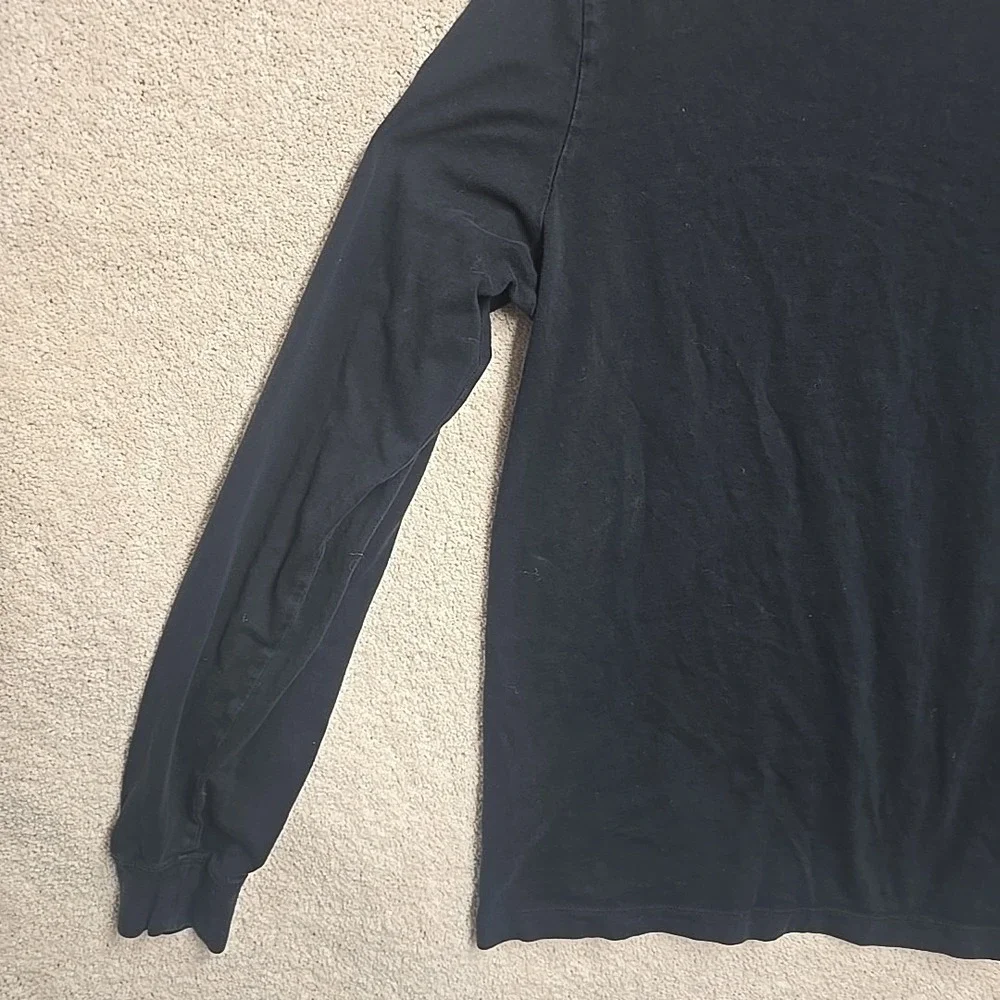 Jordan Mens Medium Black Paris‎ Saint Germain Soccer long sleeve t-shirt EUC